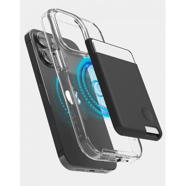 Магн. бумажник Elago MagSafe Silicone Card Pocket Черный - фото 2