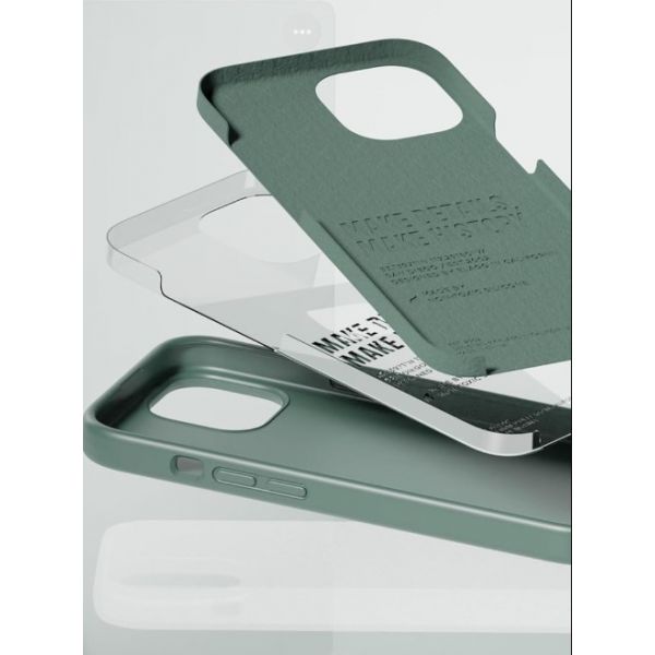 Чехол Elago для iPhone 15 Soft silicone (Liquid) Полуночный зеленый - фото 3