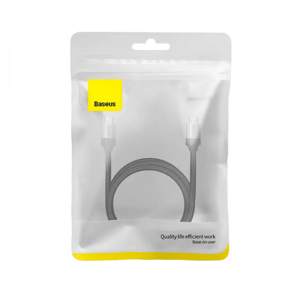 Адаптер-кабель Baseus Enjoyment Series 4KHD Male To 4KHD Male Adapter Cable 1.5m Темно-серый - фото 4