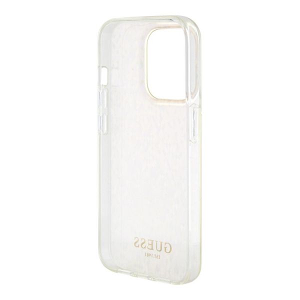Чехол Guess для iPhone 15 Pro PC/TPU Faceted Mirror Disco Твердый розовый - фото 5