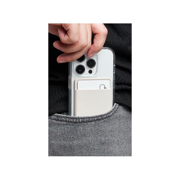 Магн. бумажник Elago MagSafe Silicone Card Pocket Камень - фото 5