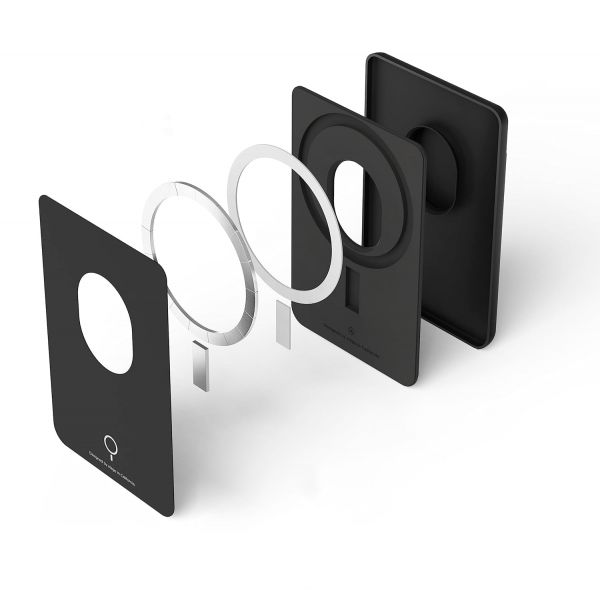 Магн. бумажник Elago MagSafe Silicone Card Pocket Черный - фото 3