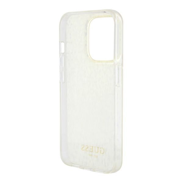 Чехол Guess для iPhone 15 Pro PC/TPU Faceted Mirror Disco Твердый золотой - фото 4