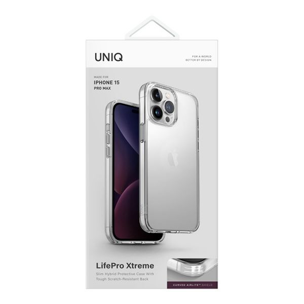 Чехол Uniq для iPhone 15 Pro Max Lifepro Xtreme прозрачный - фото 7