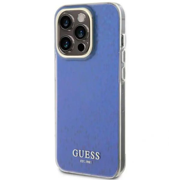 Чехол Guess для iPhone 15 Pro PC/TPU Faceted Mirror Disco Твердый фиолетовый - фото 1