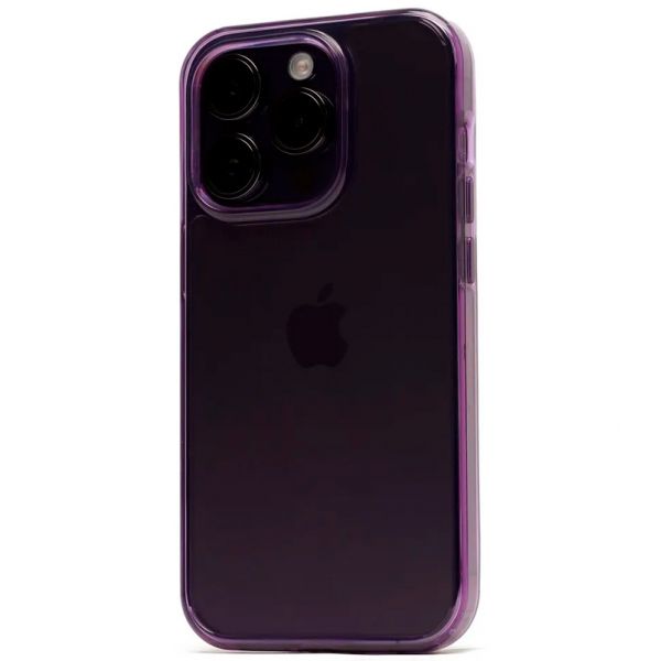 Чехол-накладка K-Doo Guardian для iPhone 14 Pro Max, полиуретан (TPU), противоударный, прозрачный / фиолетовый - фото 1
