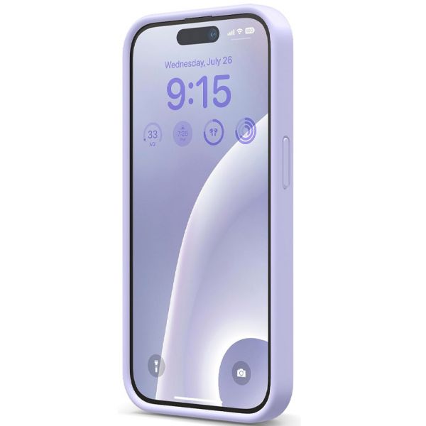 Чехол Elago для iPhone 15 Pro Max Soft silicone (Liquid) Фиолетовый - фото 2