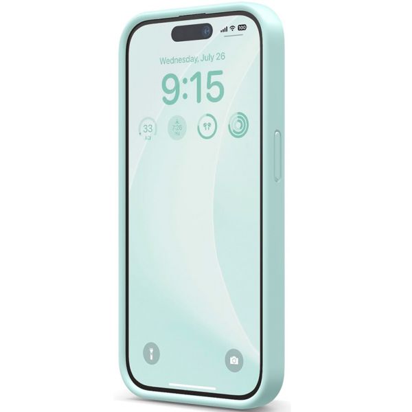 Чехол Elago для iPhone 15 Pro Soft silicone (Liquid) Мятный - фото 2