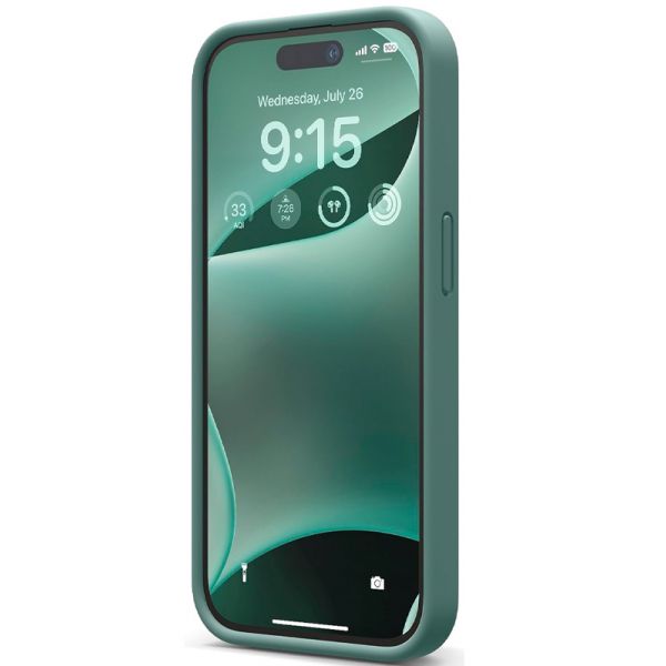 Чехол Elago для iPhone 15 Pro Max Soft silicone (Liquid) Полуночный зеленый - фото 2
