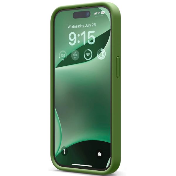 Чехол Elago для iPhone 15 Pro Soft silicone (Liquid) Кедр Зеленый - фото 2