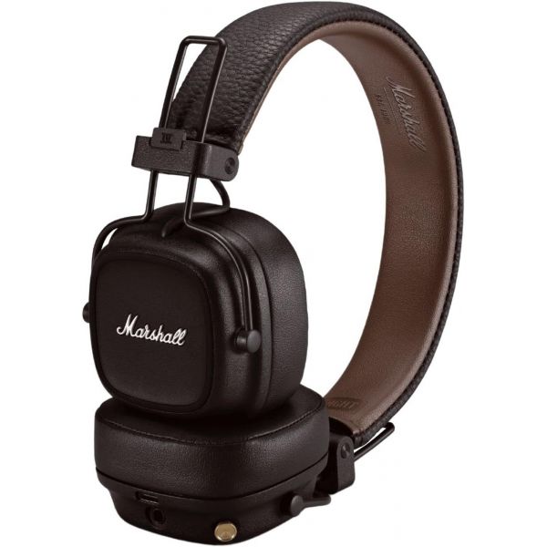 Беспроводные наушники Marshall Major IV, коричневые - фото 3