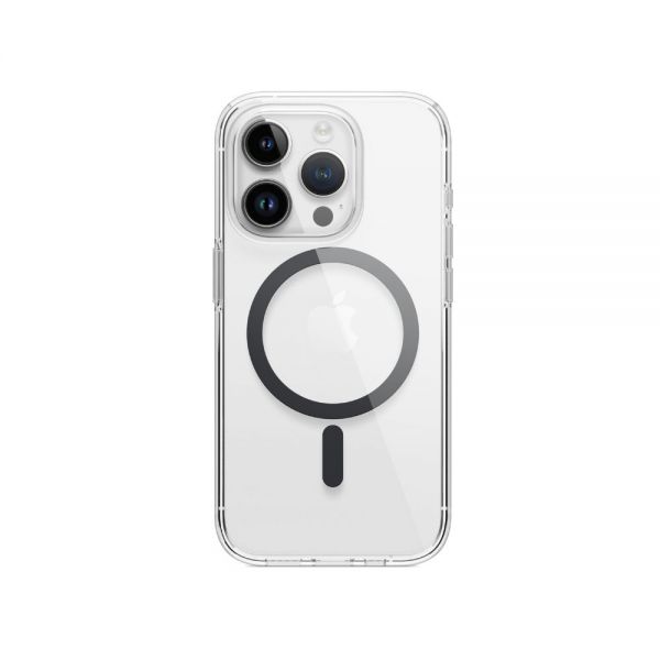 Чехол Elago для iPhone 15 Pro Max HYBRID (pc/tpu) Прозрачный/черный (MagSafe) - фото 2
