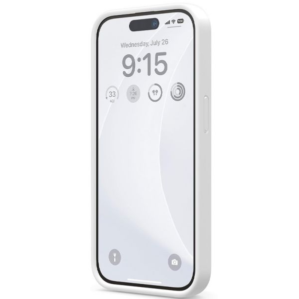 Чехол Elago для iPhone 15 Pro Max Soft silicone (Liquid) Белый - фото 2