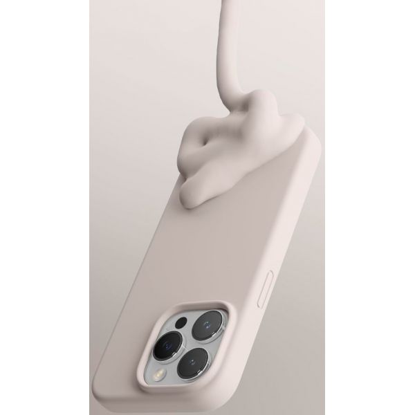 Чехол Elago для iPhone 15 Pro Soft silicone (Liquid) Камень - фото 3