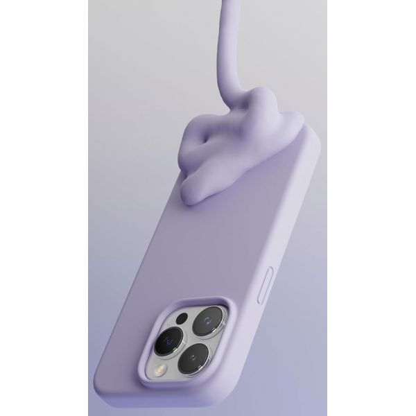 Чехол Elago для iPhone 15 Pro Max Soft silicone (Liquid) Фиолетовый - фото 3