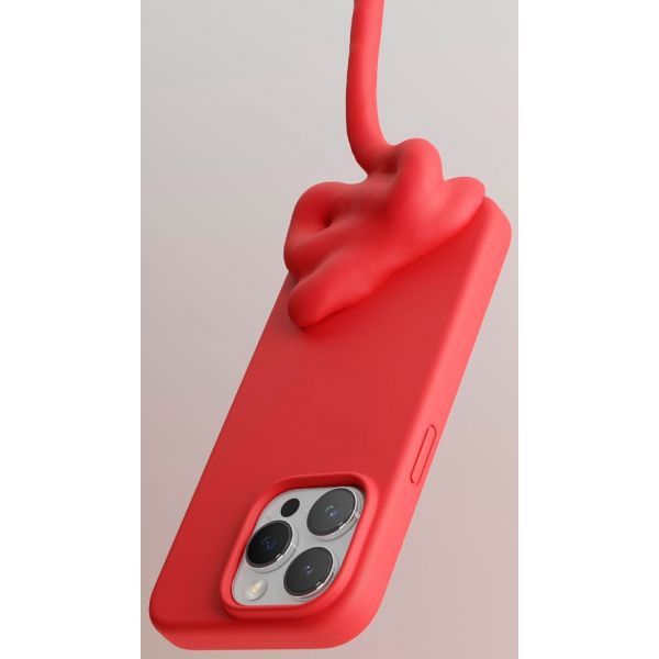 Чехол Elago для iPhone 15 Pro Max Soft silicone (Liquid) Ледяной Красный - фото 3