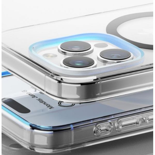 Чехол Elago для iPhone 15 Pro HYBRID (pc/tpu) Прозрачный/черный (MagSafe) - фото 5