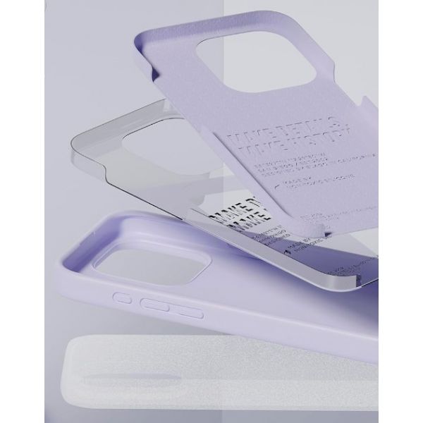 Чехол Elago для iPhone 15 Pro Max Soft silicone (Liquid) Фиолетовый - фото 4