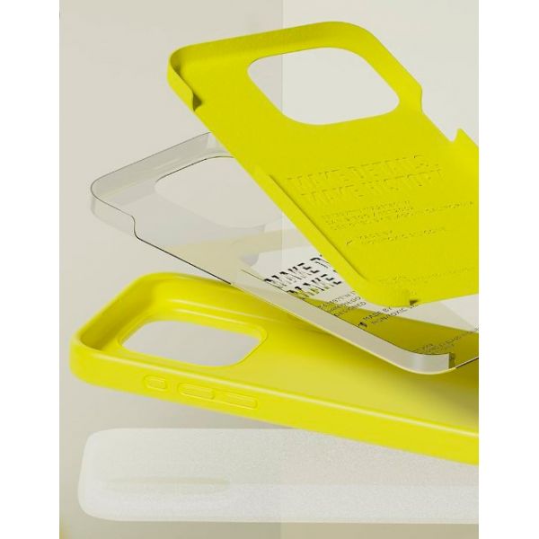 Чехол Elago для iPhone 15 Pro Max Soft silicone (Liquid) Неоново-желтый - фото 4