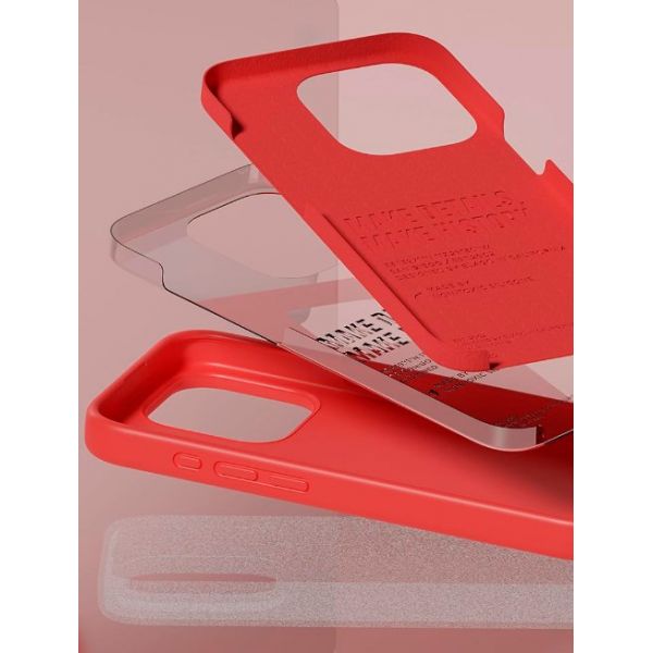 Чехол Elago для iPhone 15 Pro Max Soft silicone (Liquid) Ледяной Красный - фото 4