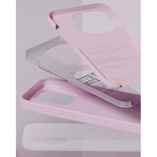 Чехол Elago для iPhone 15 Pro Max Soft silicone (Liquid) Светло-сиреневый - фото 4