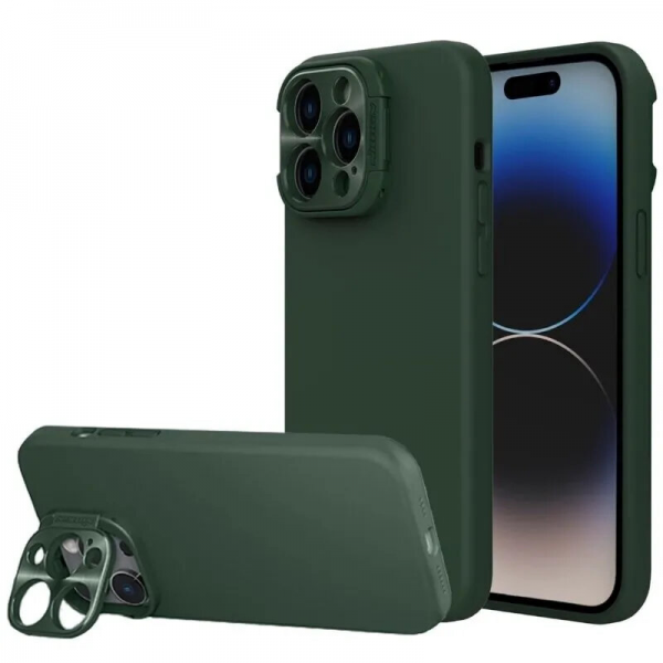 Чехол Nillkin для iPhone 15 Pro Max LensWing Magnetic, зеленый - фото 10
