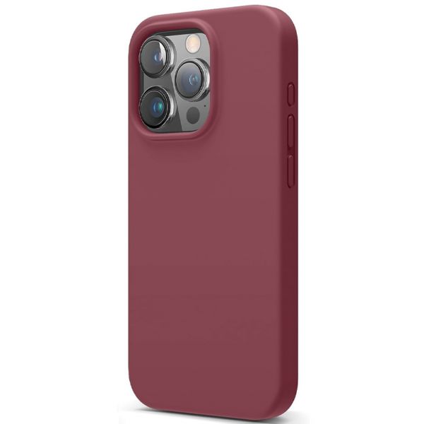 Чехол Elago для iPhone 15 Pro Soft silicone (Liquid) Бургундия - фото 1
