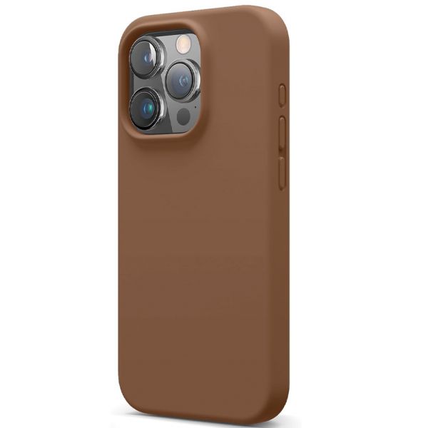Чехол Elago для iPhone 15 Pro Max Soft silicone (Liquid) Коричневый - фото 1