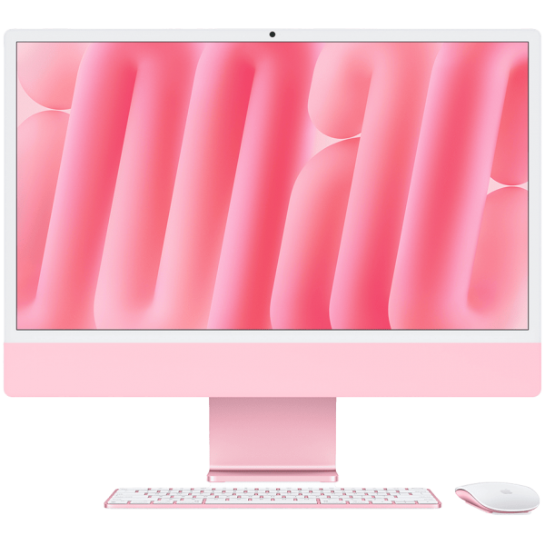 Apple iMac 24" Retina 4.5K (2024) M4, 10-Core, 24 ГБ, 512 ГБ SSD, 10-Core GPU, A2439, русская раскладка, розовый 1