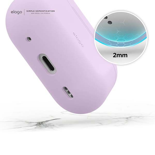 Чехол Elago для AirPods Pro 2 (all) Silicone Hang case, Черный 4