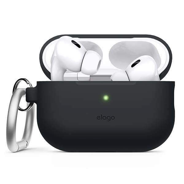 Чехол Elago для AirPods Pro 2 (all) Silicone Hang case, Черный