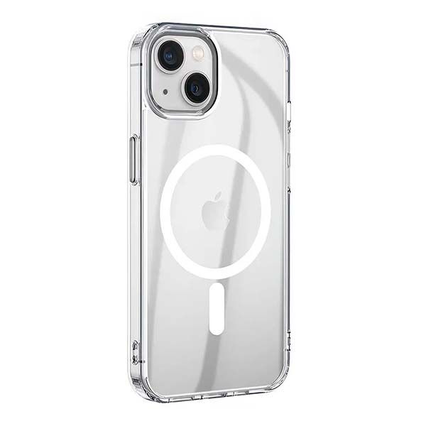 Чехол-накладка Hoco Light Series TPU magnetic protective для iPhone 15 Plus, полиуретан, прозрачный