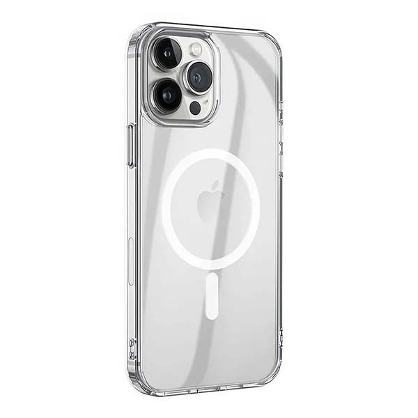 Чехол-накладка Hoco Light Series TPU magnetic protective для iPhone 15 Pro, полиуретан, прозрачный