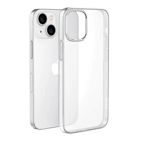 Чехол-накладка Hoco Light Series, iPhone 15 Plus, полиуретан (TPU), прозрачный