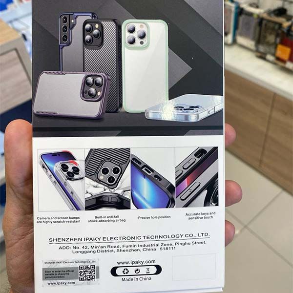 Чехол-накладка iPaky TPU Armour Magnetic Series с MagSafe для iPhone 16 Pro Max, пластик+полиуретан (TPU), прозрачный 5