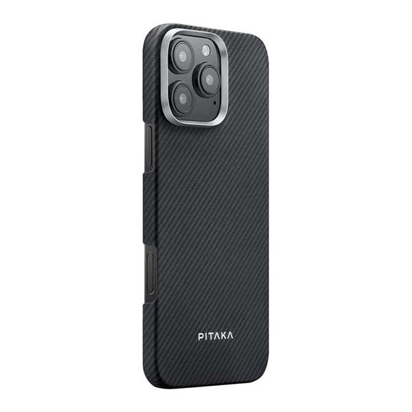 Чехол-накладка Pitaka Ultra-Slim Case с MagSafe для iPhone 16 Pro Max, кевлар, чёрный 2