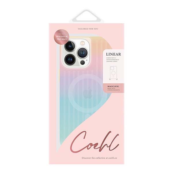 Чехол-накладка Uniq COEHL Linear с MagSafe для iPhone 16 Pro Max, пластик+полиуретан (TPU), «радужный» / Iridescent 6
