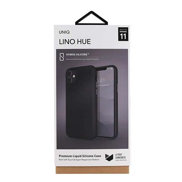 Чехол Uniq для iPhone 11 LINO Черный 5