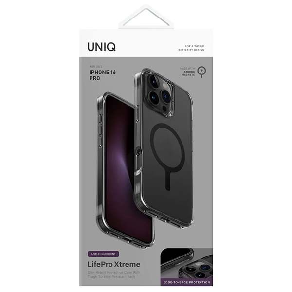 Чехол Uniq для iPhone 16 Pro Lifepro Xtreme AF, Морозный дым (MagSafe) в упаковке