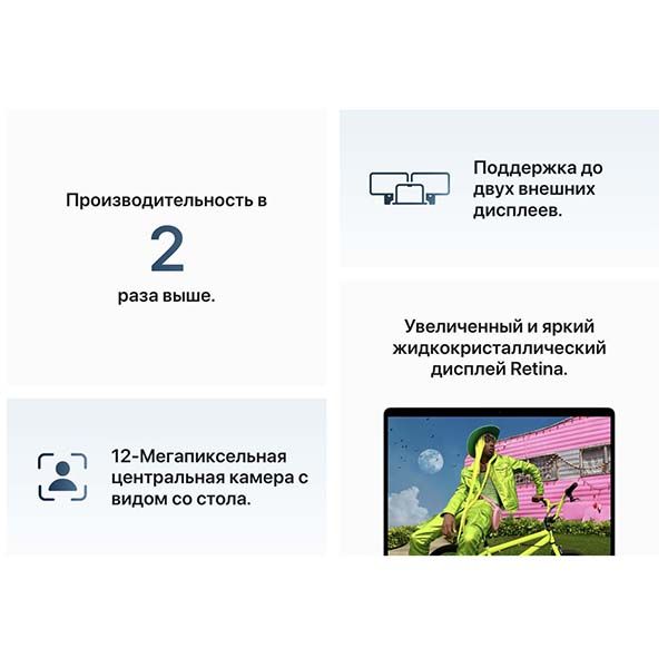 Apple MacBook Air 15.3" (2025), M4 10-Core, 16 ГБ, 512 ГБ SSD, 10-Core GPU, русская раскладка, «небесно-голубой» 11