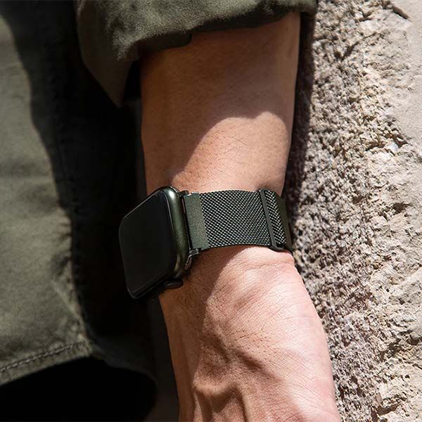 Ремешок Uniq для Apple Watch 41/40/38 mm Dante Strap Mesh Сталь Графит 2