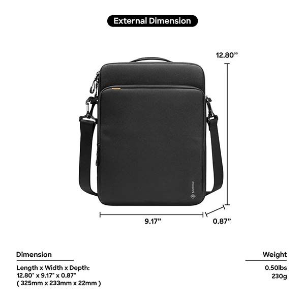 Сумка Tomtoc Laptop DefenderACE-A03 Laptop Shoulder Bag 13.5" Черный 10