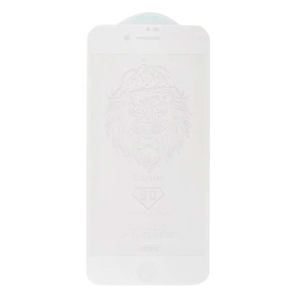 Защитное стекло на экран Remax GL-32 для iPhone 7 Plus/8 Plus, 5,5'', 3D, 9H, глянец, с рамкой, белый