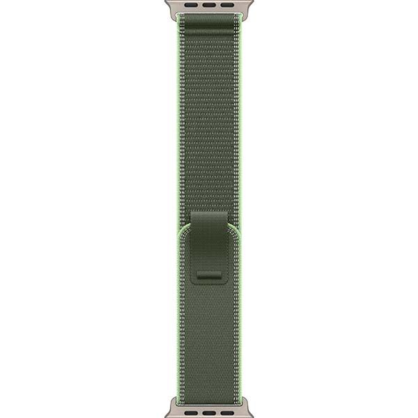 Apple Watch Ultra 3 (2025), 49 мм, корпус «натуральный титановый», ремешок Trail зеленый/неоновый (M/L) фото 3
