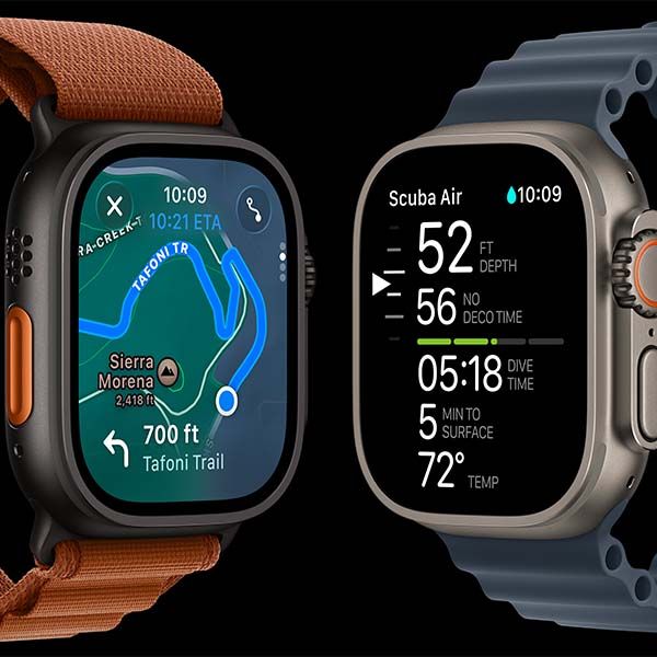 Apple Watch Ultra 3 (2025), 49 мм, корпус «чёрный титановый», ремешок «миланский сетчатый» чёрный (M/L) фото 9