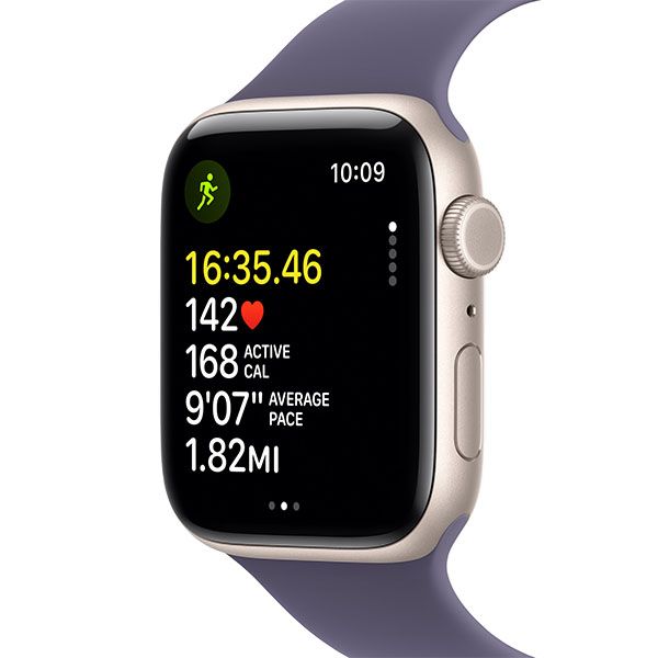 Apple Watch SE 3 2025, 40 мм, алюминиевый корпус «сияющая звезда», спортивный ремешок «cияющая звезда» (S/M) фото 9