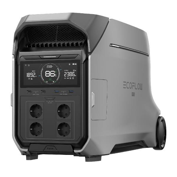 Электростанция EcoFlow DELTA Pro 3, портативная, ёмкость 4096 Втч, мощность 4000 Вт АКБ, 2 DC, 2 USB-A, 2 USB-C, 5 220В, серый фото 2