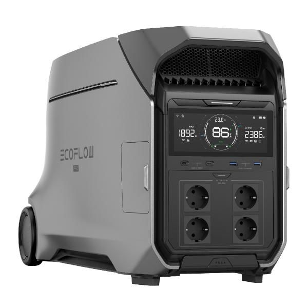 Электростанция EcoFlow DELTA Pro 3, портативная, ёмкость 4096 Втч, мощность 4000 Вт АКБ, 2 DC, 2 USB-A, 2 USB-C, 5 220В, серый фото 3