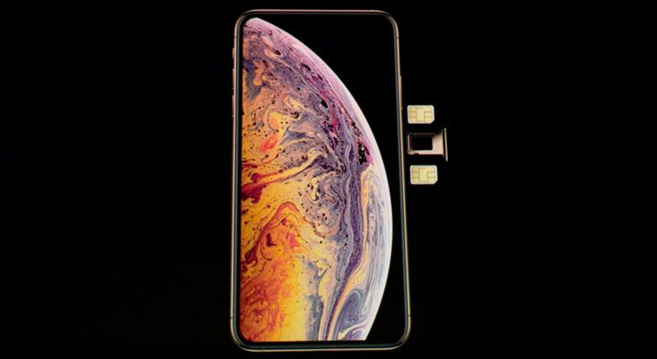Использование двух SIM-карт с картой eSIM в  iPhone XS и iPhone XS Max.